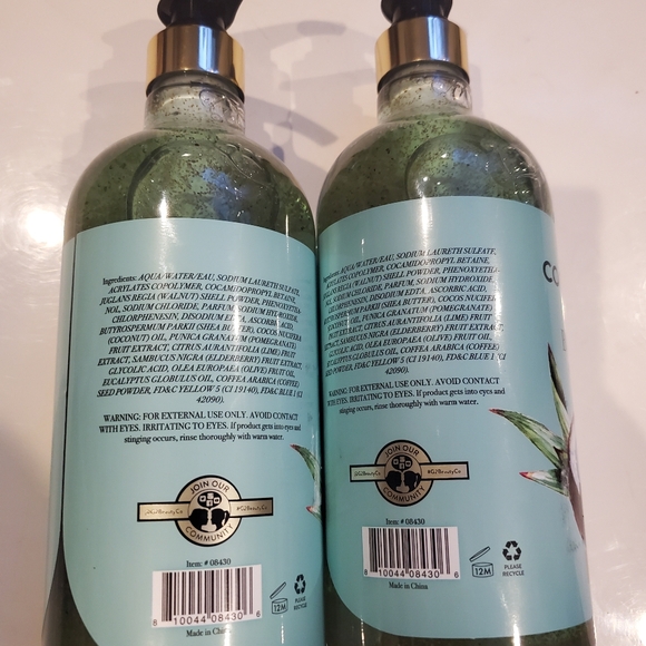 Coconut Milk & Shea Exfoliating Body Wash - 33.8 oz  (2 Bottles) - Picture 7 of 10
